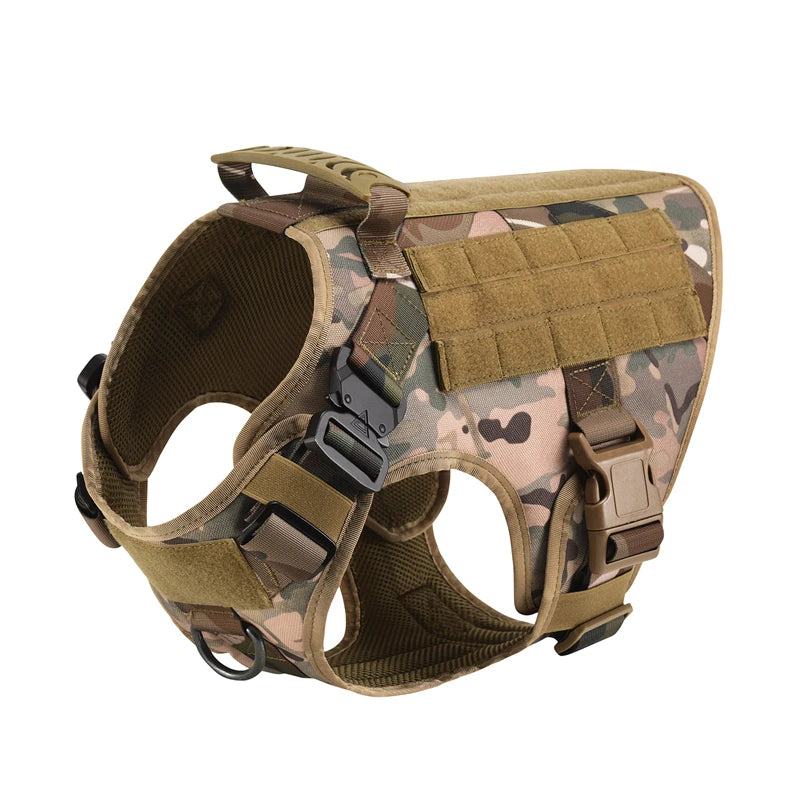 Giubba tattica militare per cani – Set imbracatura e guinzaglio