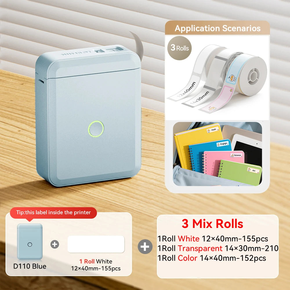 Stampante termica portatile Mini wireless per etichette adesive