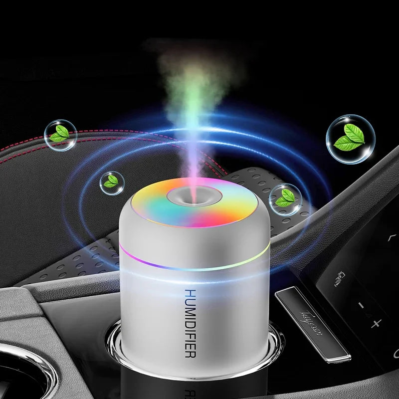 Umidificatore USB Mini da 180 ml con Diffusore di Aromi e Luci LED per Casa e…