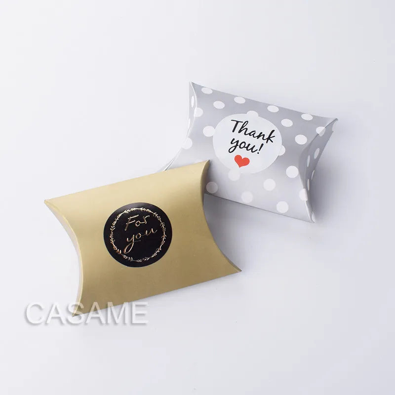 Scatole Favore Pillow in Carta Kraft - Set 10 Pezzi, Matrimonio e Feste