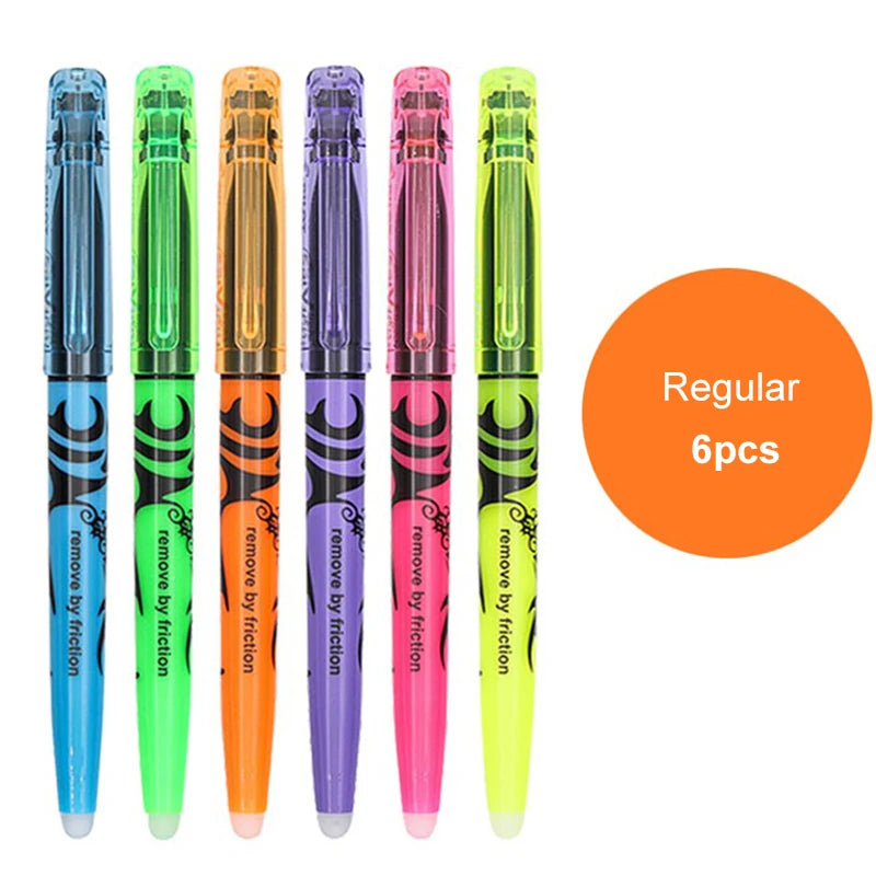 3/6pcs Japan Pilot Erasable Highlighters FRIXION Student Color Marker Pens Soft Light Eye Protection SW-FL School Supplies