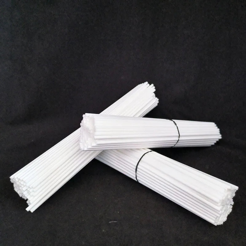 50pcs/100pcs per Lot Fiber Reed Diffuser Sticks 3mmx20cm Rattan Home Fragrance Aromatherapy Sticks Lasting for Office Bedroom