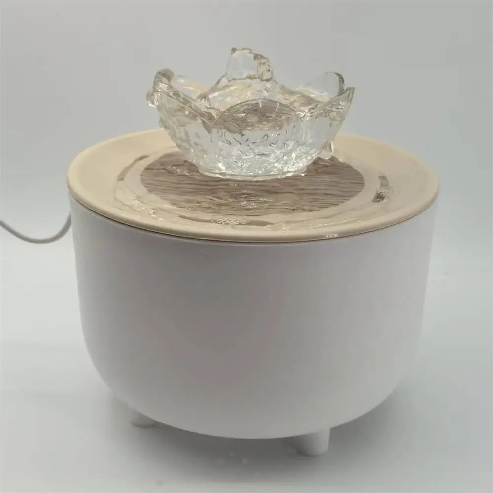 Fontana d'acqua per animali, 1,2 L, filtro auto, ricarica USB, 3 flussi