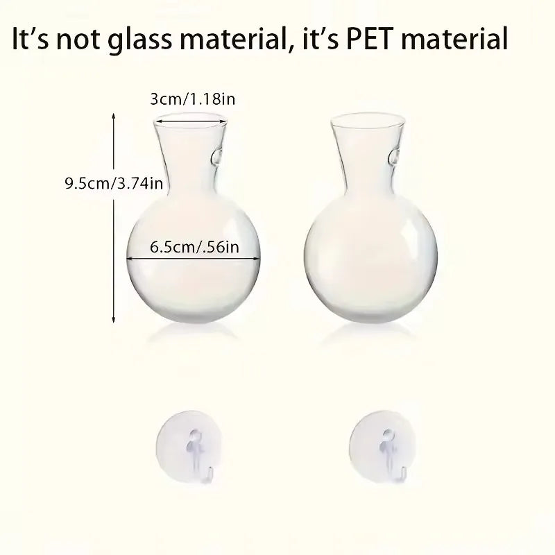 Vase suspendu en cristal - Terrarium hydroponique auto-arrosant 8 cm (pack…