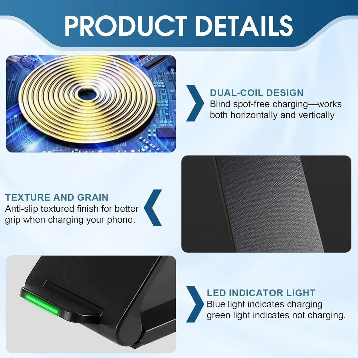 Wireless Charger Station Earphone Phone Fast Charging Charger Holder For iPhone 17 16 15 14 13 Pro Max Samsung S24 S23 Xiaomi