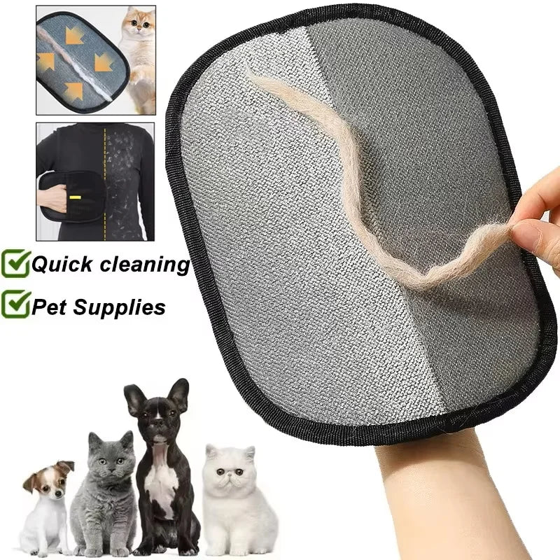 Guanti per rimuovere peli di cani e gatti – pulizia veloce di vestiti e divani