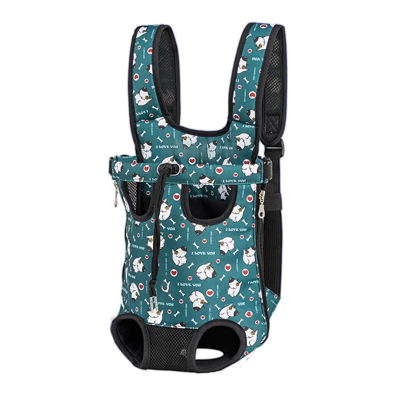 Zaino Esterno per Cani Camuffamento Traspirante, Carrier Viaggio Piccola Taglia