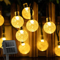Luci a filo solari da giardino 200 LED globo cristallo, 8 modalità, impermeabili