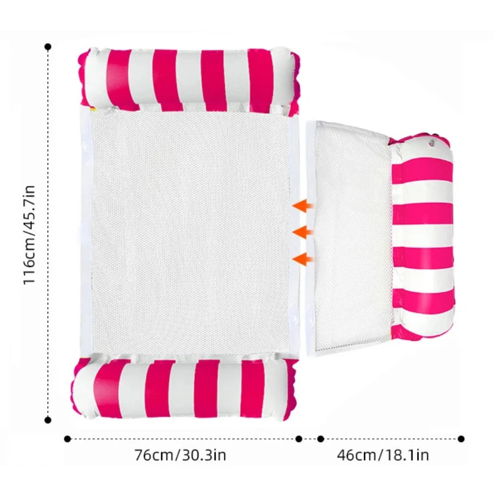 Matelas gonflable pliable pour piscine et mer – fauteuil flottant à…