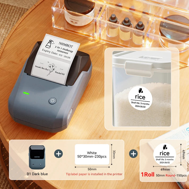 Stampante termica portatile B1 – Etichette adesive 2 pollici Bluetooth