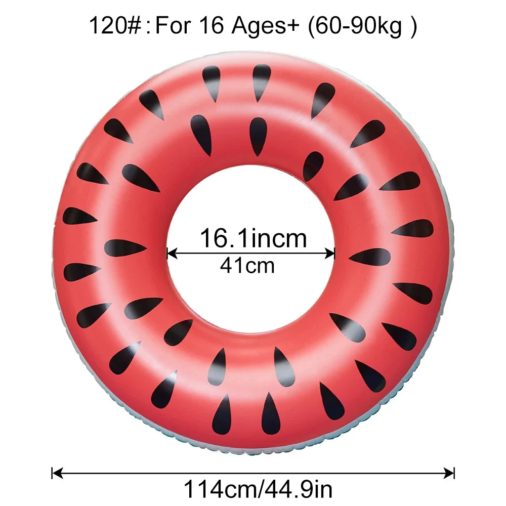 Inflatable Watermelon Pool Floats for Adult Swimming Rings Float for Party,Lake Beach for Kids Adults