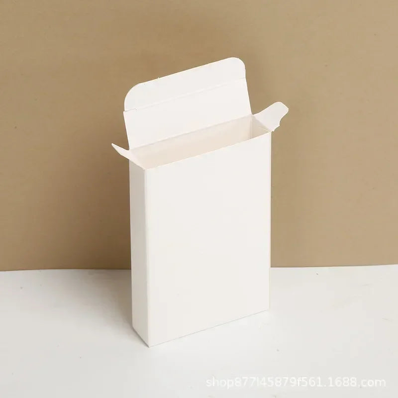 50PCS Small White Box Spot White Box Customized White Small Carton Universal White Cardboard Box Square White Card Box