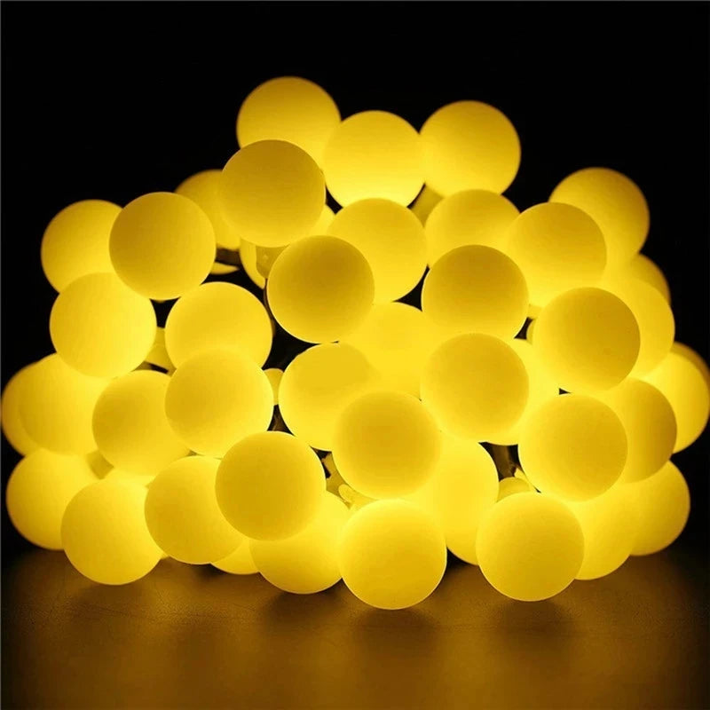 100LED Solar String Flowers Fairy Lights 10m 20m Waterproof Outdoor Solar String Lights Decorated Garden Christmas Holiday Light