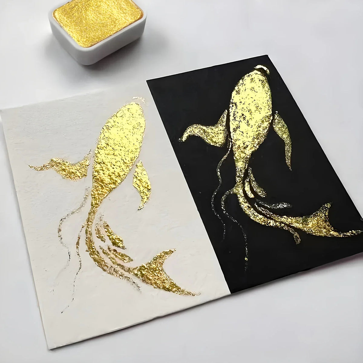 Set di 6 colori perla ad acquerello per pittura cinese e calligrafia