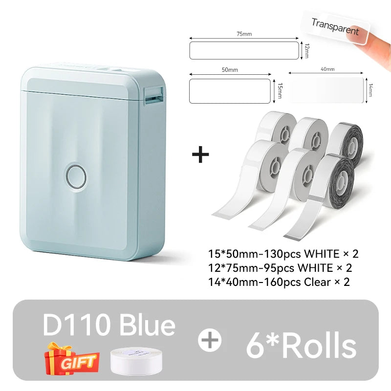 Stampante Etichette Termica Portatile Bluetooth Niimbot D110