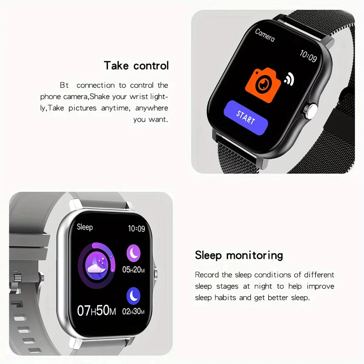 Smartwatch 2025 con touch full, chiamate Bluetooth e monitor fitness