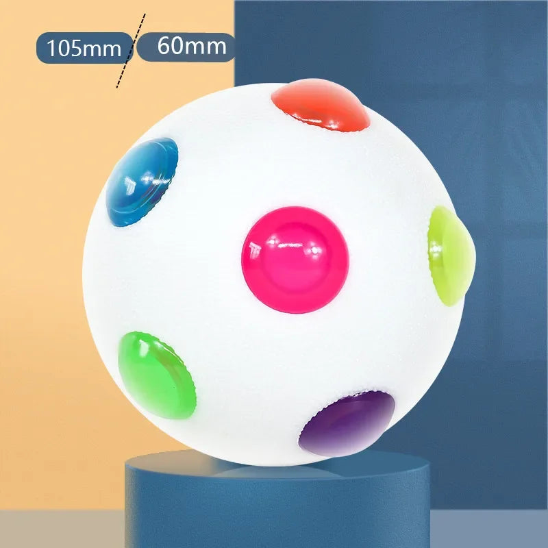 Palla luminosa LED per cani e gatti – Gioco elastico, resistente al morso