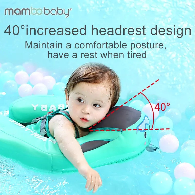 Non Inflatable Mambobaby Baby Swimming Float Foot Pad Seat Float Swim Trainer Solid Noninflatable Swim Ring