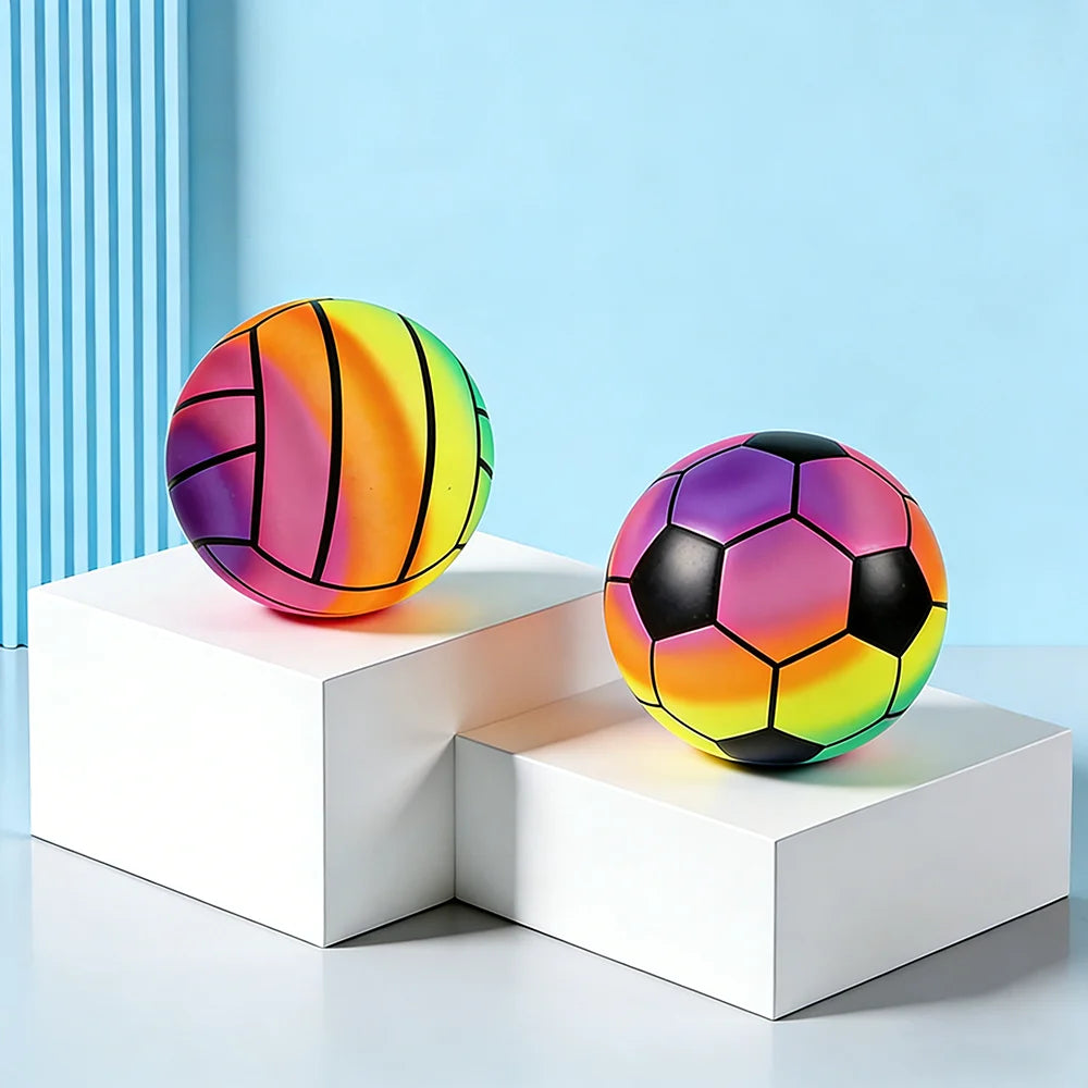 Palla Gonfiabile da 22 cm Rainbow Gradient per Gioco all'Aperto – Unisex