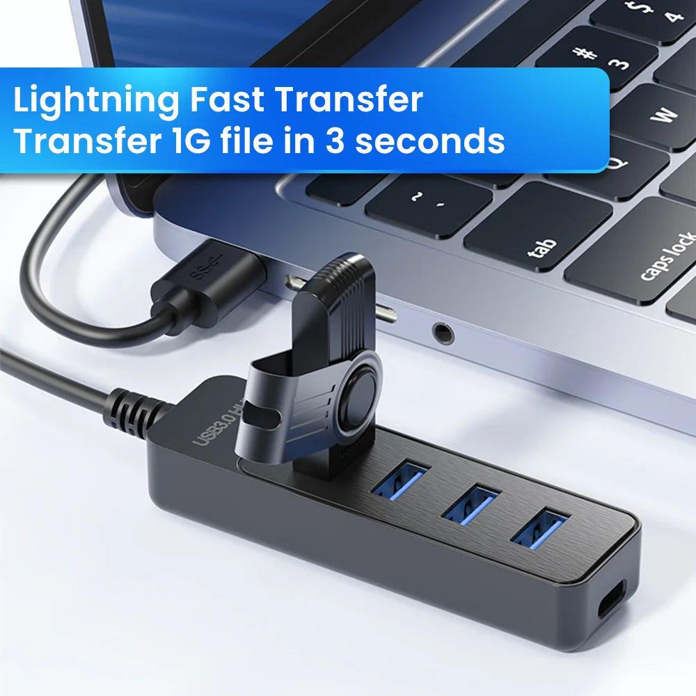 Hub USB 3.0 a 4 porte – Splitter multiporta per PC e laptop