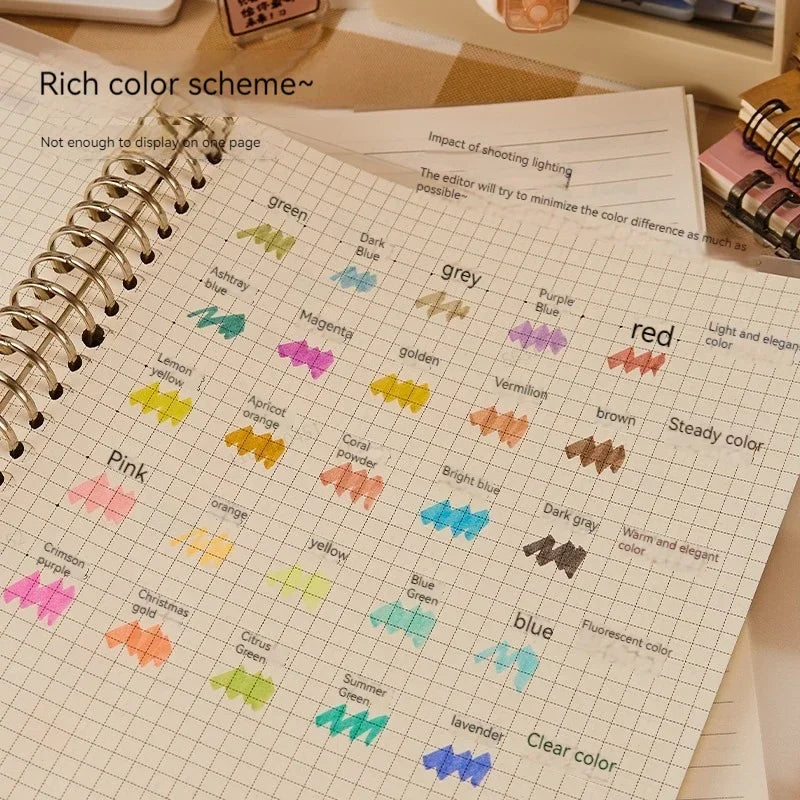 Set di evidenziatori a doppia punta 6 colori – Pastelli giapponesi