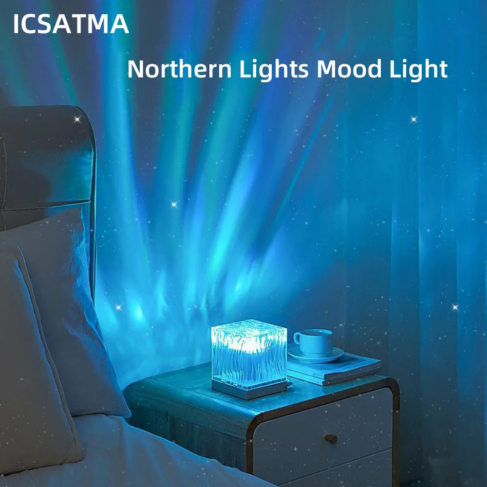 Proiettore Luci Stelle Azzurro e Nordliche USB con Telecomando