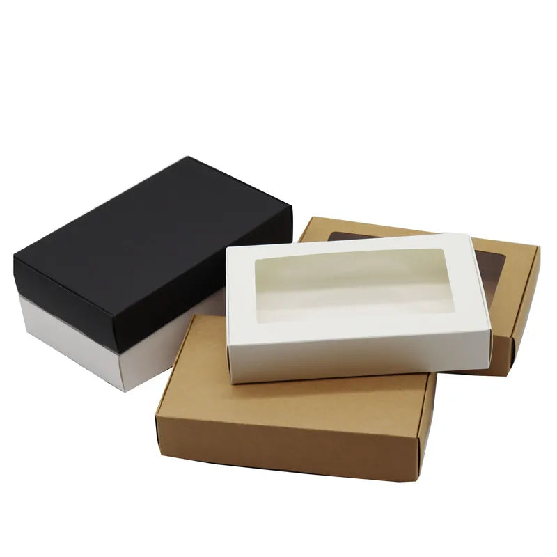20pcs/Lot Craft Kraft Paper Box Packaging Wedding Party Small Gift Candy Favor Package Boxes Event Favor Kraft Box
