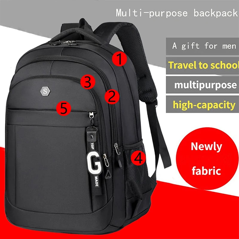 Sac à dos de voyage grande capacité et durable, sac à dos pour ordinateur portable pour le campus et les trajets quotidiens, randonnée