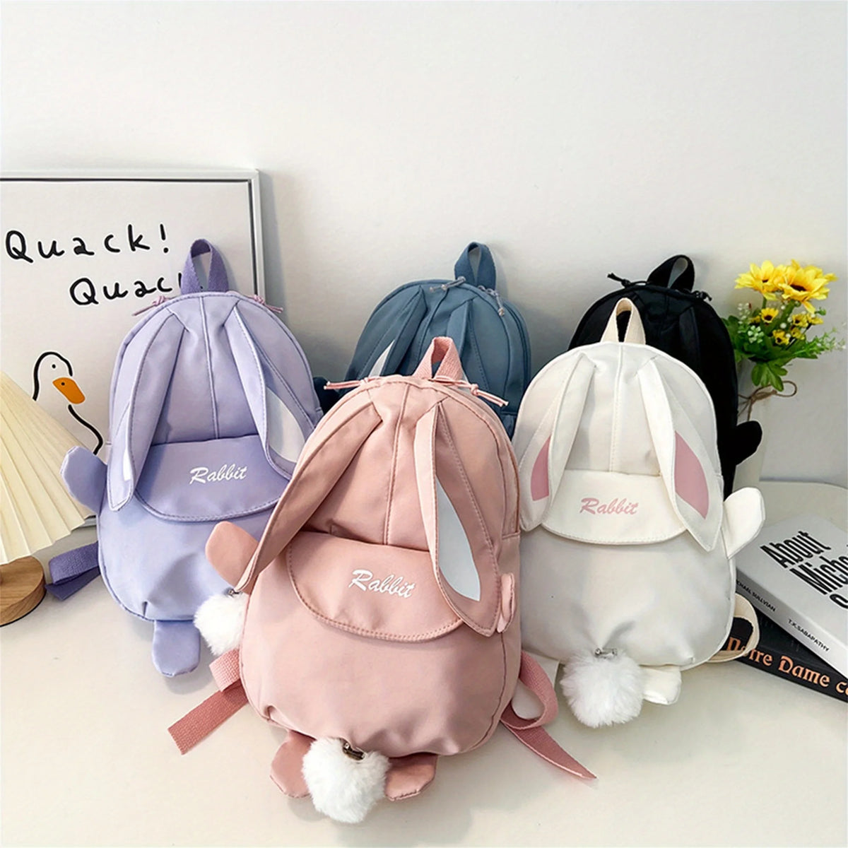 Sac à dos fille lapin école décontracté imperméable grande capacité