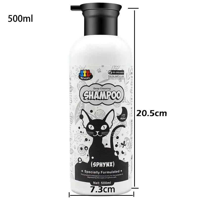 Shampoo per gatti 500 ml – Controllo olio e delicato, senza profumo