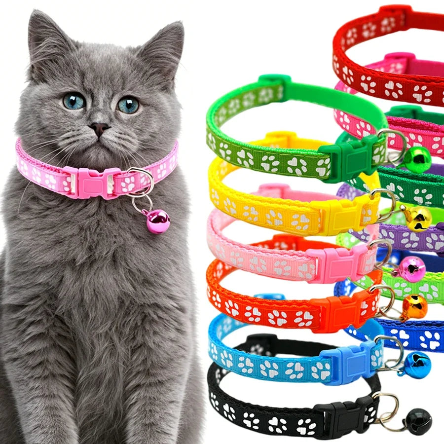 Collare regolabile con campanella per cuccioli, cani piccoli e gatti – morbido…