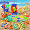 Set da 31 Pezzi per Gioco sulla Sabbia – Secchielli, Palette, Stampo, Carrozzina