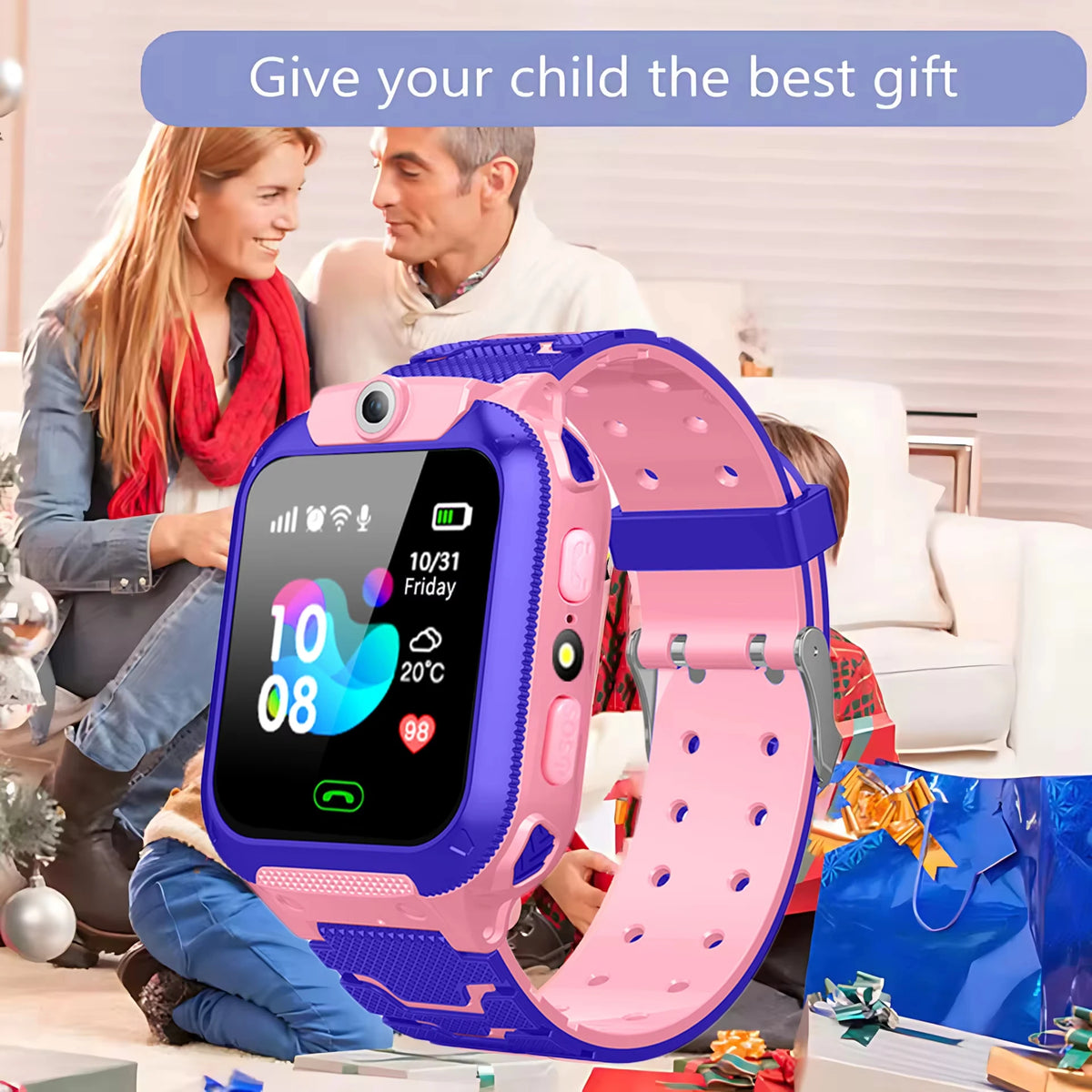 Smartwatch 5G impermeabile IP67 per bambini con GPS, SOS e chiamate