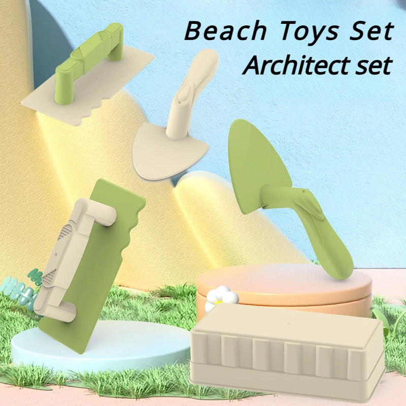 Set Giocattoli da Spiaggia Pala Secchiello Sabbia Estate Bambini