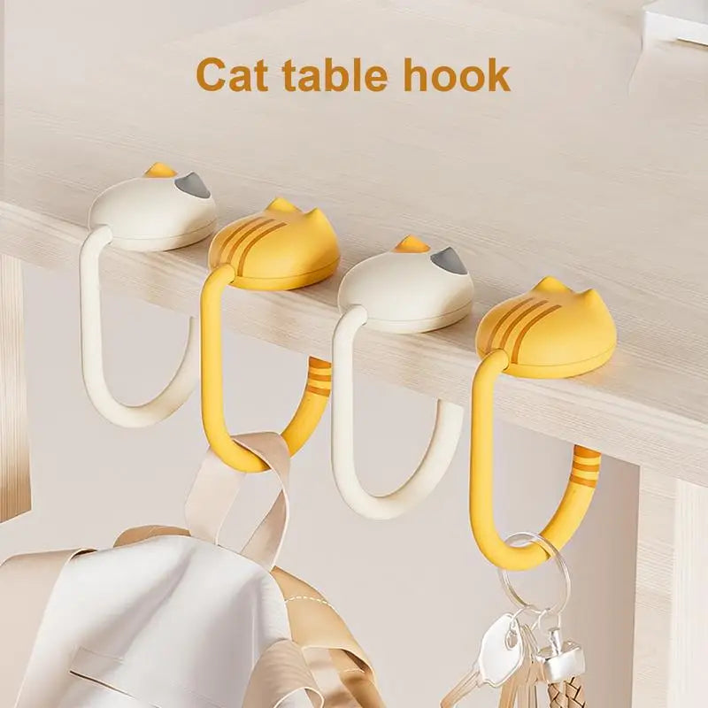 Gancio per Borsa a Forma di Gatto – Portatile e Multifunzionale per Scrivania