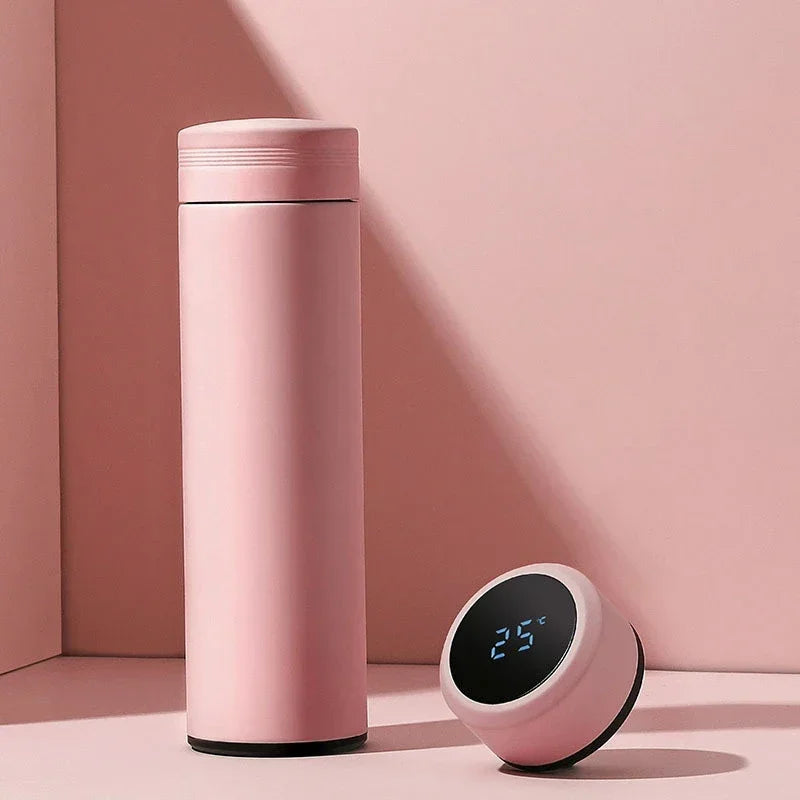 Thermos da 500 ml con display temperatura, acciaio inox, doppia parete, 24 h…
