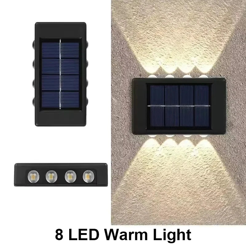 Lampada da Parete Solare per Esterni – LED Impermeabile, Design Moderno, 4/6/8…