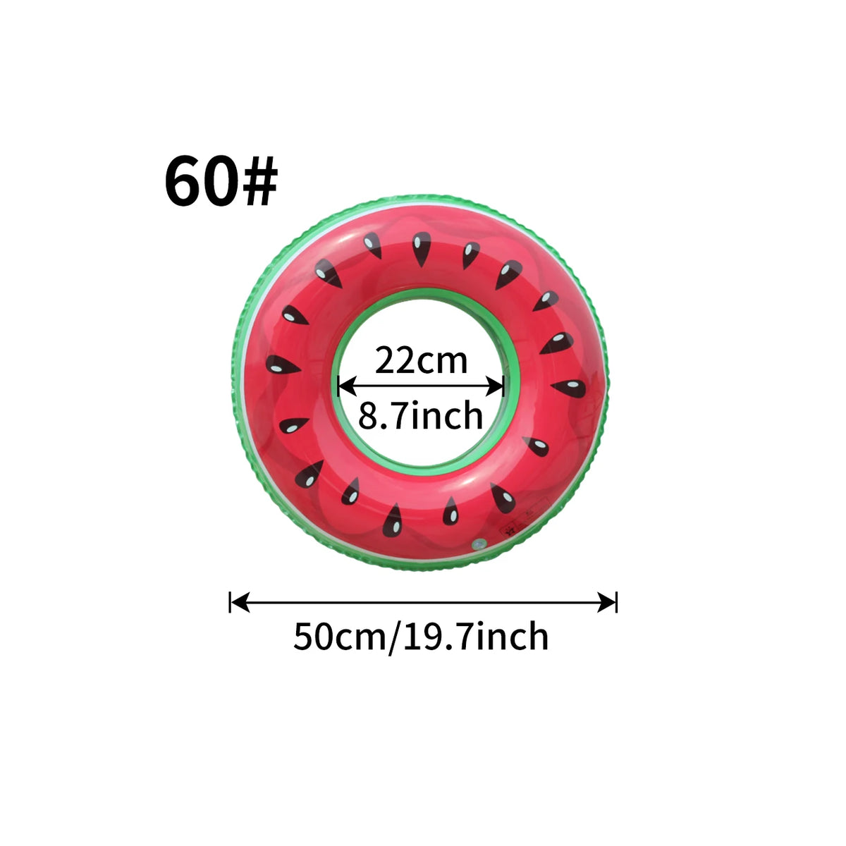 Anello gonfiabile Watermelon in PVC per piscina e spiaggia
