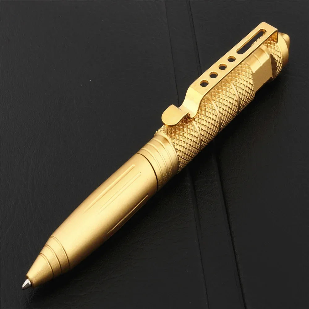 Penna tattica in alluminio antiscivolo con punta da 0,5 mm – Multiuso per…