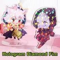 Custom Standee Anime Figure Clear Acrylic Cute Cartoon Model Plate Desk Decor Photo Standing Sign Keychain Stand For Fans Gifts