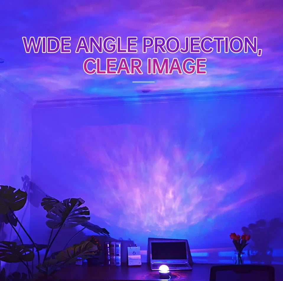 Proiettore LED Night Light con Telecomando – Lampada Stellata per Camera e Festa
