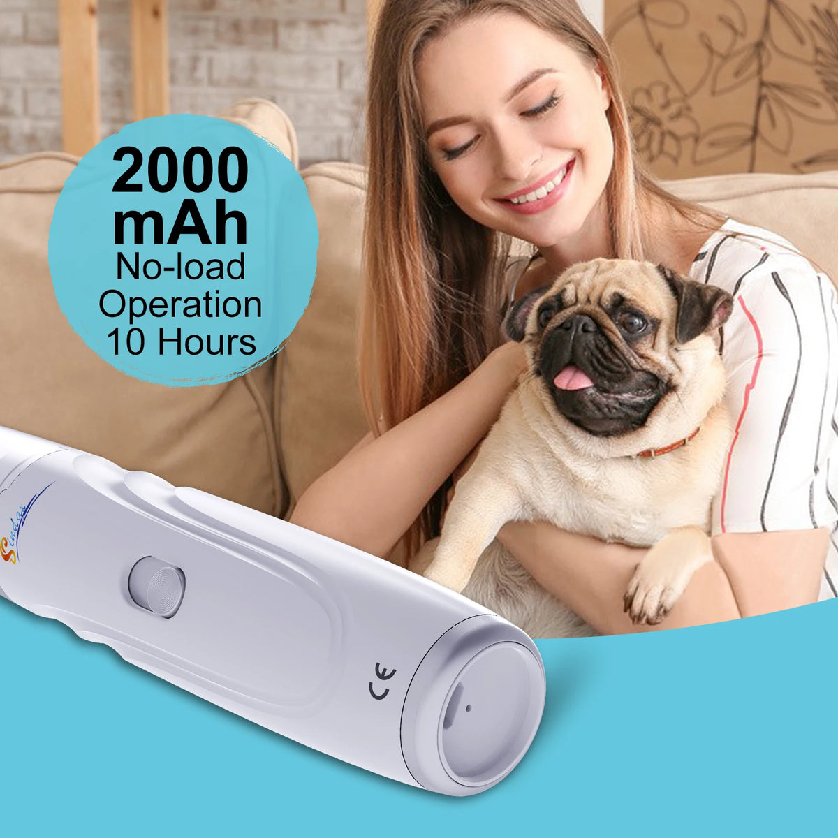 Lima elettrica USB per unghie cani e gatti – Taglio silenzioso e indolore