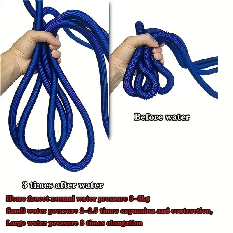 Tubo da giardino espandibile flessibile 25‑150 ft con connettore rapido