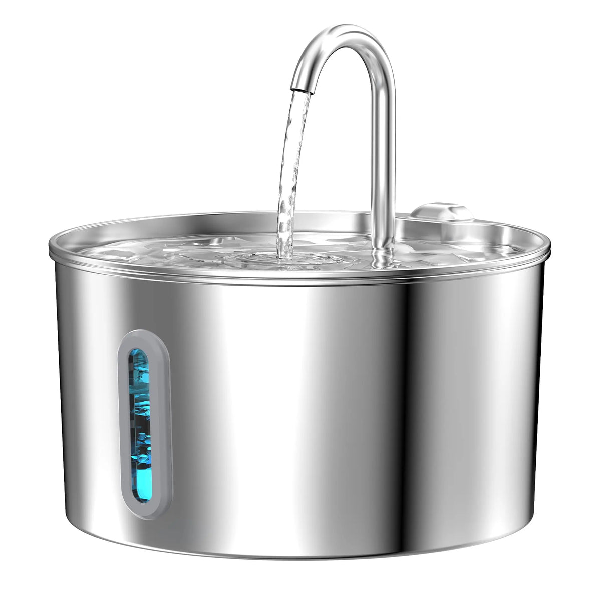 Fontana per Gatti Automatica 2.2L, Acciaio Inox, Pompa Silenziosa