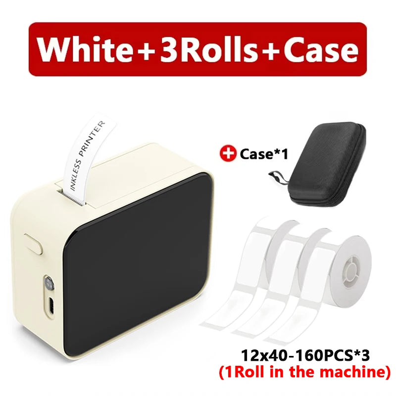 Stampante Etichette Portatile Mini P15 Bluetooth - Stampa Termica 12‑15 mm