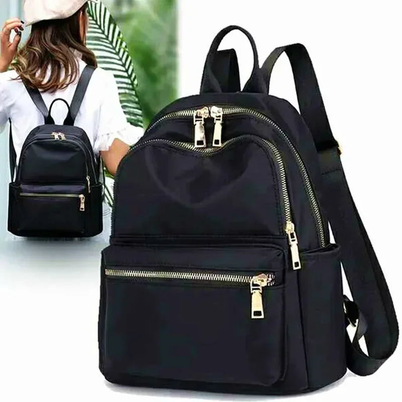 Sac à dos décontracté élégant pour femme, grande capacité, imperméable, pour ordinateur portable, école, voyage