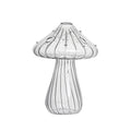 Transparent Jelly Color Mushroom Glass Vase Aromatherapy Bottle Home Small Vase Hydroponic Flower Pot Simple Table Decoration