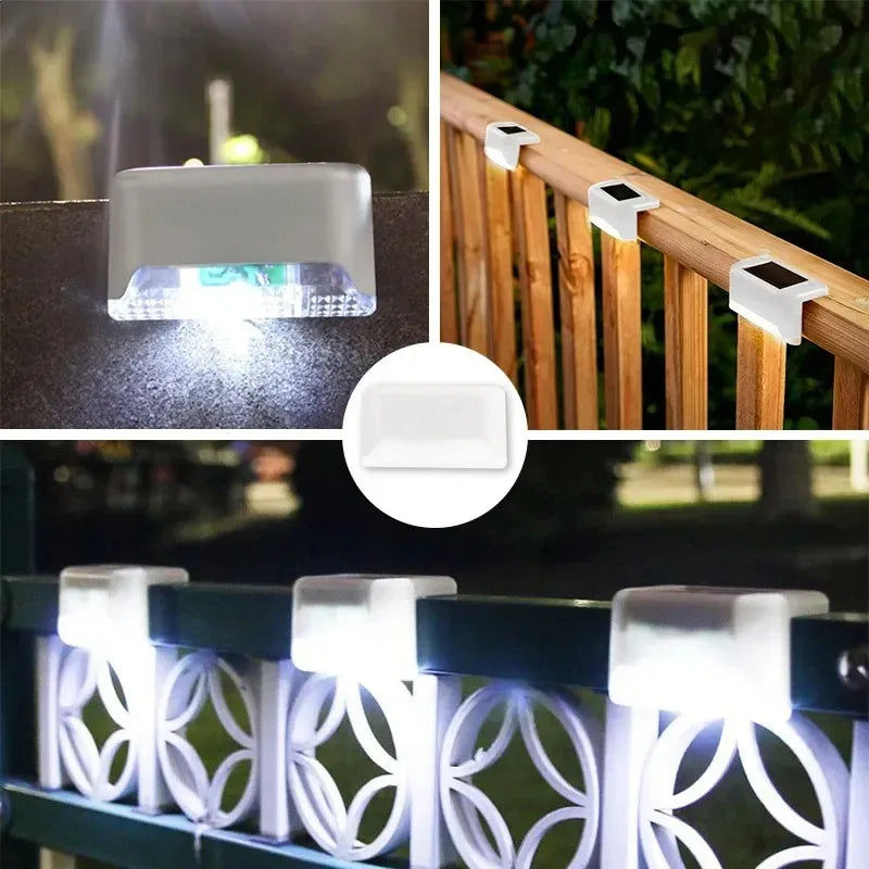 Lampada Solare a LED per Scale e Giardino – Pack da 4-32 Unità Impermeabili
