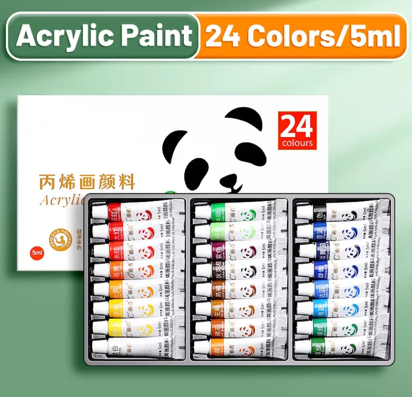 Acrylic Paint Set of 5ml Bottles,Non Toxic Acrylic Paint No Fading ,for beginner Kids Adults Artists Painting