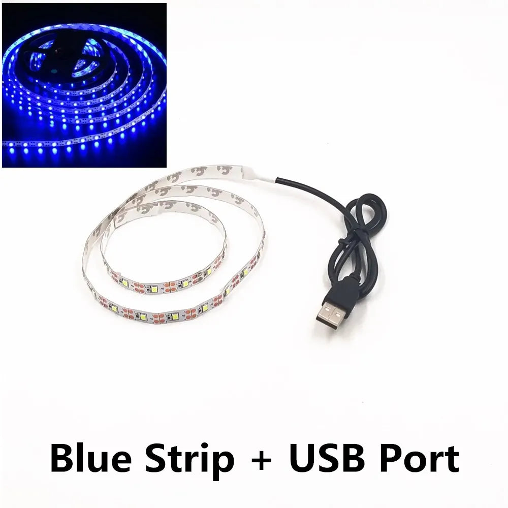 Striscia LED USB 5V 1‑5 m, colori multicolore, impermeabile, 60 LED/m